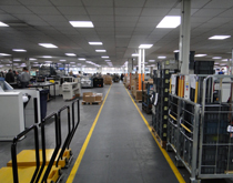 工廠車間走道、叉車道耐磨工業(yè)塑膠地板