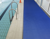 游泳館泳池防滑地墊，疏水防滑地面卷材