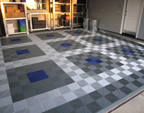 鎖扣式車庫地面材料，車庫地面裝修做法欣賞