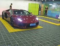 汽車(chē)保養(yǎng)美容車(chē)間用網(wǎng)格地板 耐壓 易鋪裝 易清潔 無(wú)塵貼膜美容車(chē)間格柵板